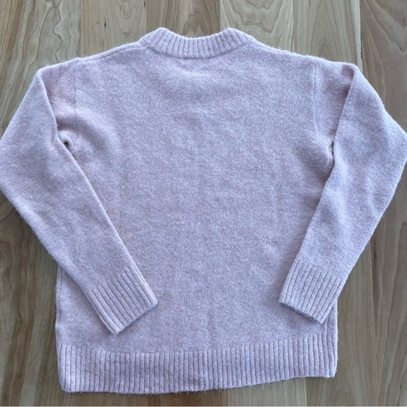 AYR The Kickback Sweater Soft Pink Alpaca Merino Mix Size Small - Picture 2 of 4